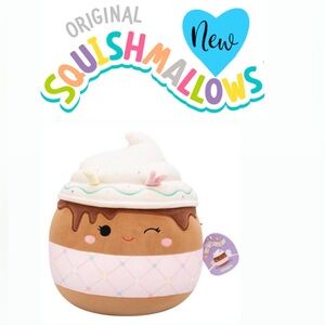 🪻NEW! Squishmallows🌞Allegra the Chocolate Frappe 12-in. Plush